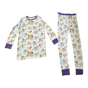BOJC Huggable Heelers (Bluey) Long Sleeve 2-piece Bamboo 7/8 Pajama Set
